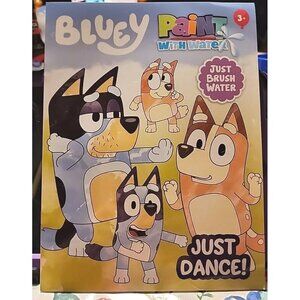 NEW Bluey Paint with Water Just Dance! Activity Book Brush Water
